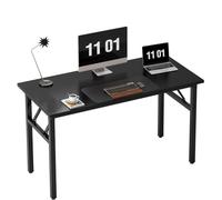 Bureau pliable sans assemblage nécessaire, table d'écriture peu encombrante pour petits espaces, bureau d'ordinateur compact