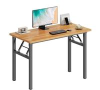 Bureau pliable sans assemblage nécessaire, table d'écriture peu encombrante pour petits espaces, bureau d'ordinateur compact