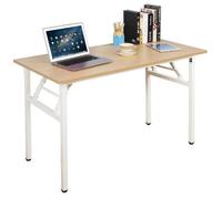 Bureau pliant informatique SOGESHOME - AC5AW-120 - Burlywood Couleur & Blanc - Bois écologique - 120x60cm