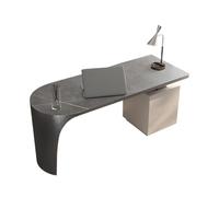 Bureau Pliant Minimaliste Bureau Minimaliste Rock moderne Slab PC Table Home Study Designer Bureau haut de gamme (Grill, 140 x 70 x 74 cm)