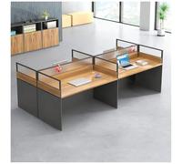 Bureau pour Cabine De Travail, Table Informatique avec Gestion des Câbles pour Bureaux et Espaces Commerciaux, Idéal pour La Maison ou L'entreprise.,4~Person
