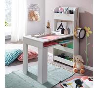 Bureau enfant 90x50x110 cm blanc Marron