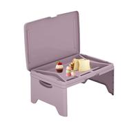 Bureau pour ordinateur portable - Table de lit pour ordinateur portable | Bureaux ronds pliables | Plateau de siège de voiture portable multifonction | Activités, plateaux pour le petit déjeuner, la