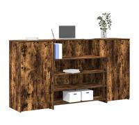 Bureau réception chêne artisanal 180x50x103,5cm bois ingénierie vidaXL