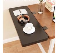 Bureau réglable avec plateau de clavier pliable, aucun perçage nécessaire, support de bureau, accoudoir, support de poignet pour cutter (noir, 80 x 25 cm)