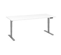Bureau réglable en hauteur électrique blanc Ecla Ergo Premium 180 x 80 cm pieds aluminium - - Bruneau