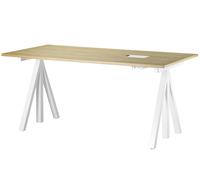 Works Bureau réglable en hauteur piétement noir String Furniture - 7350038271556