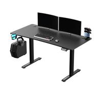 Bureau Réglable en Hauteur - ULTRADESK - Level V2 - 140x68 cm - Électrique - Noir