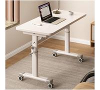 Bureau réglable manuellement, Bureau Debout, Table d'étude, Bureaux de Jeu, Table d'écriture Mobile, Bureaux d'ordinateur for la Maison, Le Bureau, Le Poste de Travail(White,100cm/39.37in)