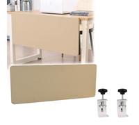 Bureau réglable - Séparateur de bureau pour tiroirs personnalisé (Camel 78,7 cm de long) - Améliore l'intimité et la visibilité de l'espace de travail