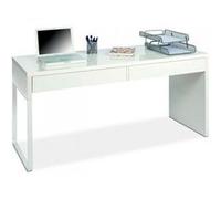 Bureau reversible avec tiroir coloris Blanc Artic - 75 x 138 x 50 cm --