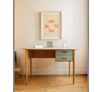 Bureau scandinave bleu ciel n°533
