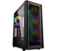 Bureau Sharkoon RGB Wave Boîtier PC noir