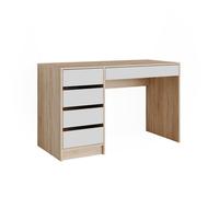 Bureau Sherry 55x120cm avec tiroirs Sonoma/Blanc Vicco 57916