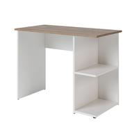 Bureau Simple, 100x50cm, Blanc/Chêne Artisan, Vicco 59820