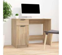 Bureau Sonoma Gris 100x50x75 cm Bois d'Ingénierie Table d'Ordinateur vidaXL