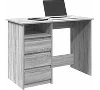 vidaXL Bureau Sonoma 102x50x75 cm bois d'ingénierie avec rangement