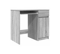 vidaXL Bureau Sonoma Gris Bois d'ingénierie 86×49×76 cm