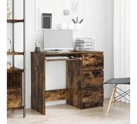 Bureau Sonoma Gris 90x45x76 cm Bois d'Ingénierie Table d'Ordinateur vidaXL