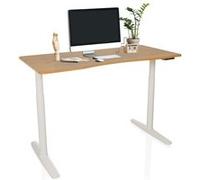 Bureau STAND PRO R 140 x 70 électrique réglable en hauteur chêne hjh OFFICE Chêne G