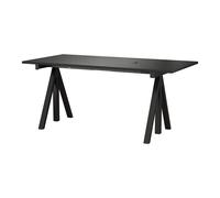 Bureau String Works réglable en hauteur noir 160x78cm LxWxH 160x78x71.5cm