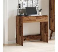 vidaXL Bureau style vieux bois 80 x 40 x 75 cm bois d'ingénierie
