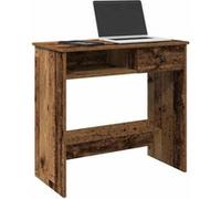Bureau style vieux bois 80x40x75 cm bois d ingénierie Marron G