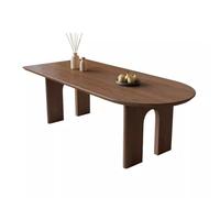 Bureau Table Basse Table À Manger en Bois Massif for La Maison, Simple, Cuisine, Mur Rectangulaire Intégré, Îlot Ovale Semi-Arc Table à Thé