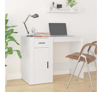 816784 vidaXL Bureau Blanc 100x49x75 cm Bois d'ingénierie