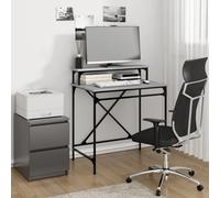 vidaXL Bureau sonoma gris 80x50x90 cm bois d'ingénierie et fer 826707