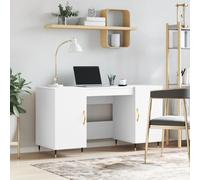 vidaXL Bureau blanc 140x50x75 cm bois d'ingénierie