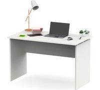 Bureau, Table Informatique Bureau, Étude 76x120x68cm, Poste de Travail, Chambre, Briebe, Zenith, , Blanc Blanc G