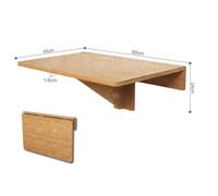 Bureau Table Murale Rabattables, Table De Cuisine Pliante - Sobuy Fwt031-N Ecru