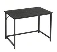 Bureau, Table, Poste de Travail, 50 x 100 x 75 cm, pour Bureau, Salon, Chambre, Assemblage Simple, Métal, Style Industriel, Noir boisé, noir d'encre Le style industriel est à la mode : Au bureau et à
