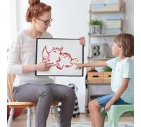 Bureau tableau blanc magnétique - effaçable double face 40 x 30 cm, tableau d'écriture réutilisable, organiseur de bureau, panneau magnétique durable | Outil d'instruction pratique pour les en