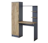 Bureau Tessa, 122.9x52cm, Anthracite/Chêne de force doré, Vicco 54626