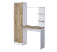 Vicco Bureau Tessa, Chêne Blanc/Force de l'or, 122.9x52cm