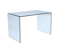 Bureau - Verre courbé - Transparent - ELSTRON