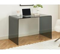 Bureau - Verre trempé fumé - Noir - ELSTRON