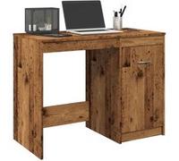 Bureau vieux bois 100x50x76 cm bois d ingénierie Marron G