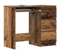 vidaXL Bureau vieux bois 90x45x76 cm bois d'ingénierie
