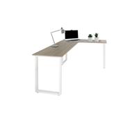 Bureau WORKSPACE BASIC I 165 x 120 cm Gris/Blanc