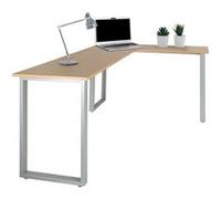 Bureau WORKSPACE BASIC I 165 x 120 cm Hêtre/Argent hjh OFFICE Hêtre/Argent G