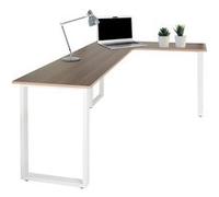 Bureau WORKSPACE BASIC I 165 x 120 cm Noyer/Blanc hjh OFFICE Noyer/Blanc G