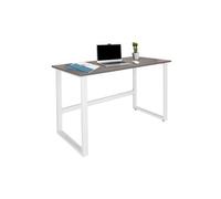 hjh OFFICE 830077 Bureau 120x60cm WORKSPACE Light I Gris/Blanc Bureau d’Ordinateur étroit avec Structure en Acier