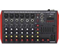 Bureaux de mixage de studio, mini table de mixage DJ Contrôleur d'interface USB Famille KTV 4/6/8 canaux Table de mixage audio DJ + table de mixage stéréo 48 V Petite scène de performance à domicile M