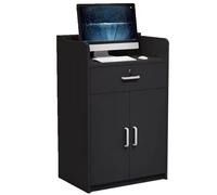 Bureaux de réception commerciaux avec tiroirs, petites caisses enregistreuses, meubles de bureau, comptoirs de réception élégants pour les entreprises