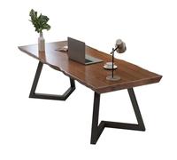 Bureaux Et Postes De Travail Bureau D'ordinateur En Bois Massif, Bureau En Fer Forgé, Table D'écriture Pour La Maison, Table De Jeu, Bureau D'étude De 5 Cm D'épaisseur Table De Bureau Ordinateur(160cm