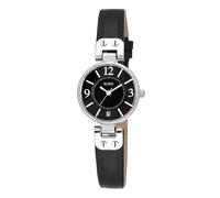 BUREI Montre à Quartz de Luxe pour Femme avec Aiguilles et Bracelet en Cuir Simple - Petite Montre exquise pour Femme