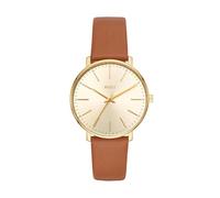 BUREI Montre Femmes Mode Minimaliste Analogique Cuir Quartz Étanche Montres pour Femmes, lanière